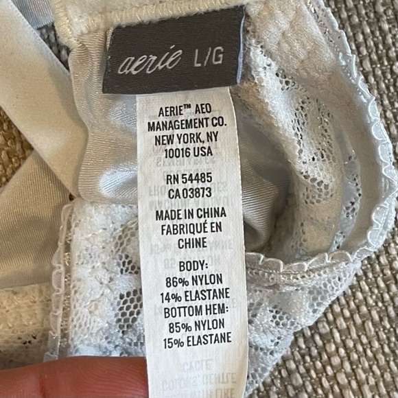 X: Aerie endless lace triangle bralette size L - Picture 4 of 5